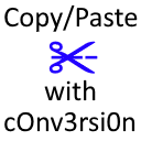 Copy/Paste with case conversion